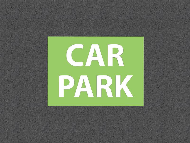 Technical render of a Car Park Sign